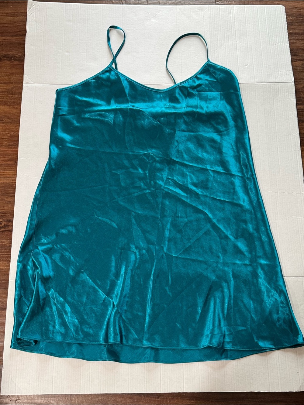 Gilligan & O'Malley Teal Satin Slip